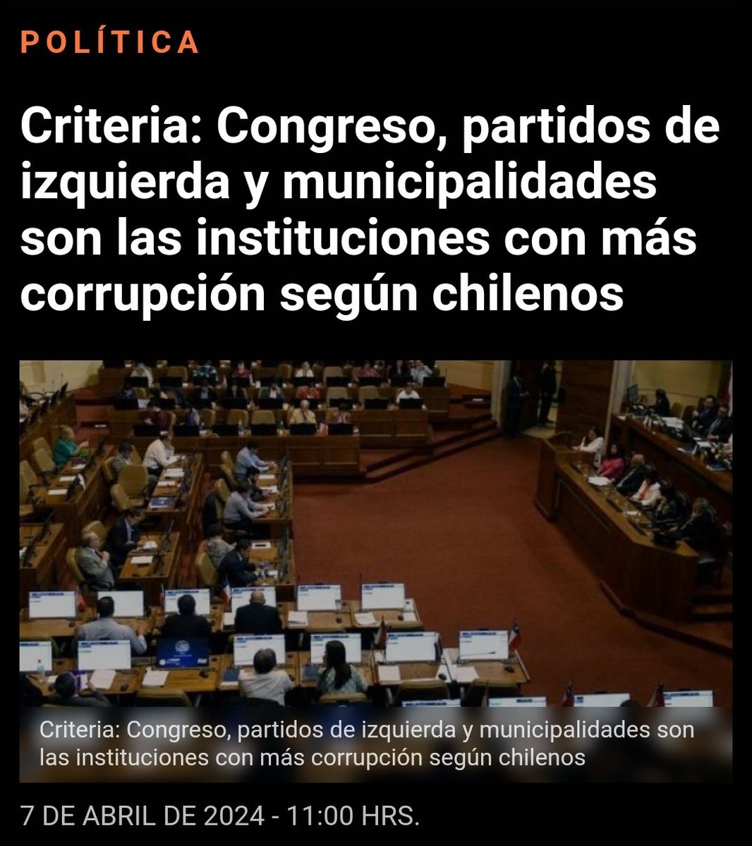 ⚠️ #ALERTA Partidos de IZQUIERDA son los más CORRUPTOS.
Siempre se ha sabido que la izquierda es altamente corrupta. Llegan muy pobres y salen millonarios.
#Criteria #JadueAPrisión #JadueCorrupto
