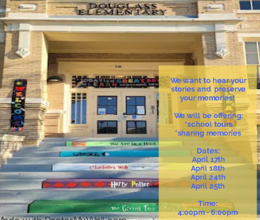 We invite current students, families, staff, & community members to come walk the halls and share stories! @PoeMiddle @SAISDBrackHS @SAISDFoundation @SAISD