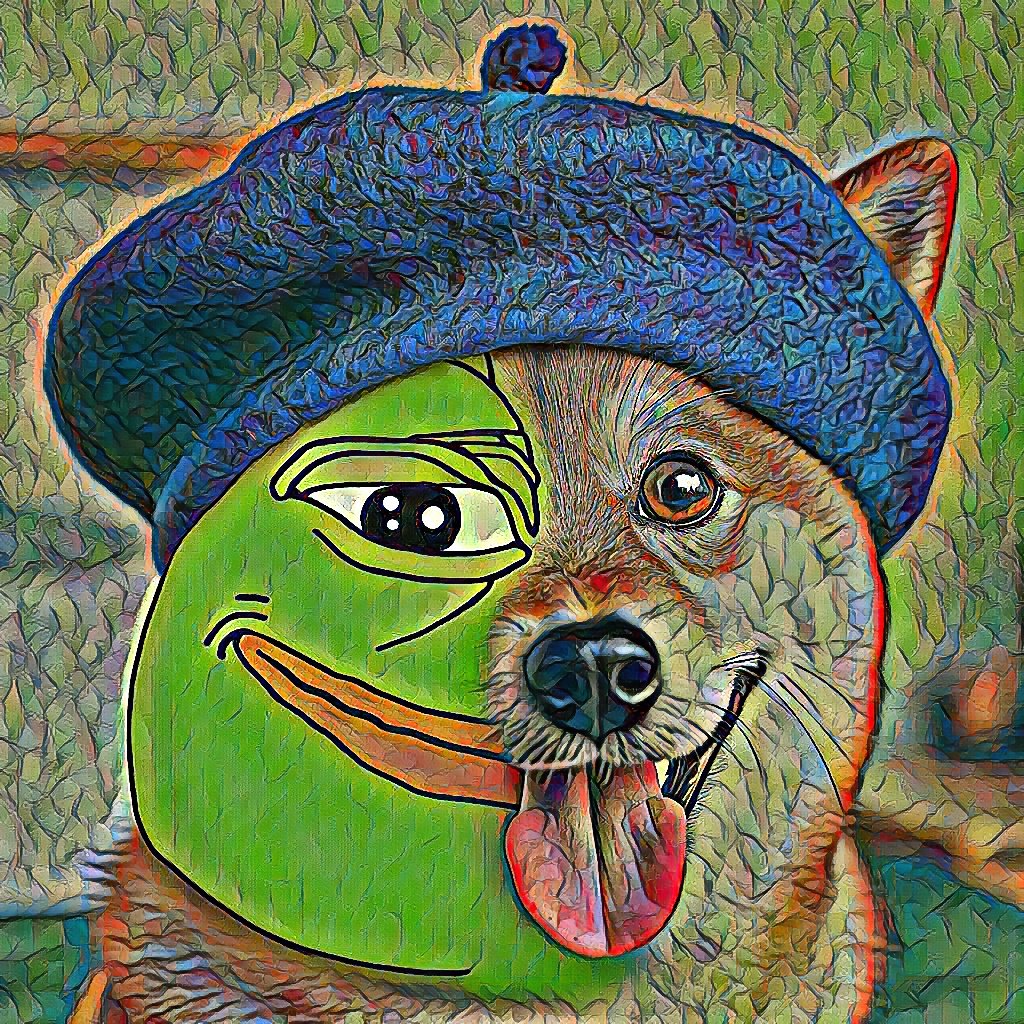 ShibassoCoin's tweet image. That's a nice beret.
The beret is blue.