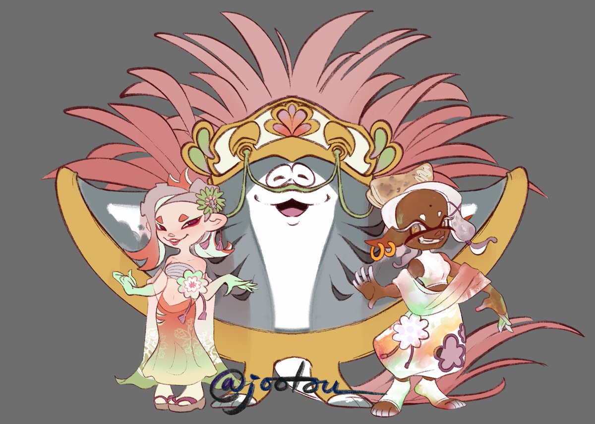 jootou_'s tweet photo. Redesigns for springfest deep cut! https://t.co/yEQ1djazT0