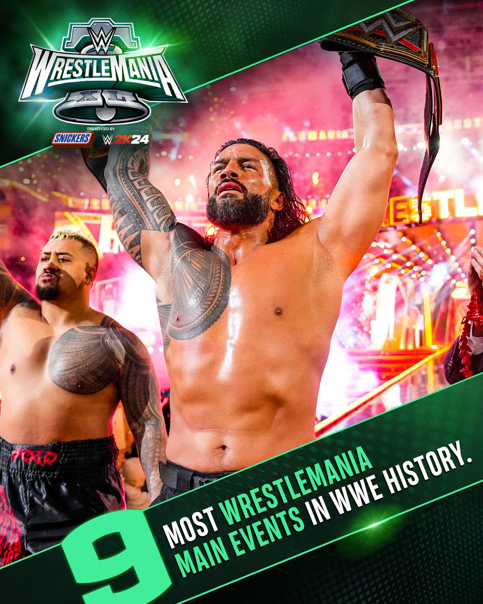 OUR HISTORY-MAKING TRIBAL CHIEF!

#WrestleMania