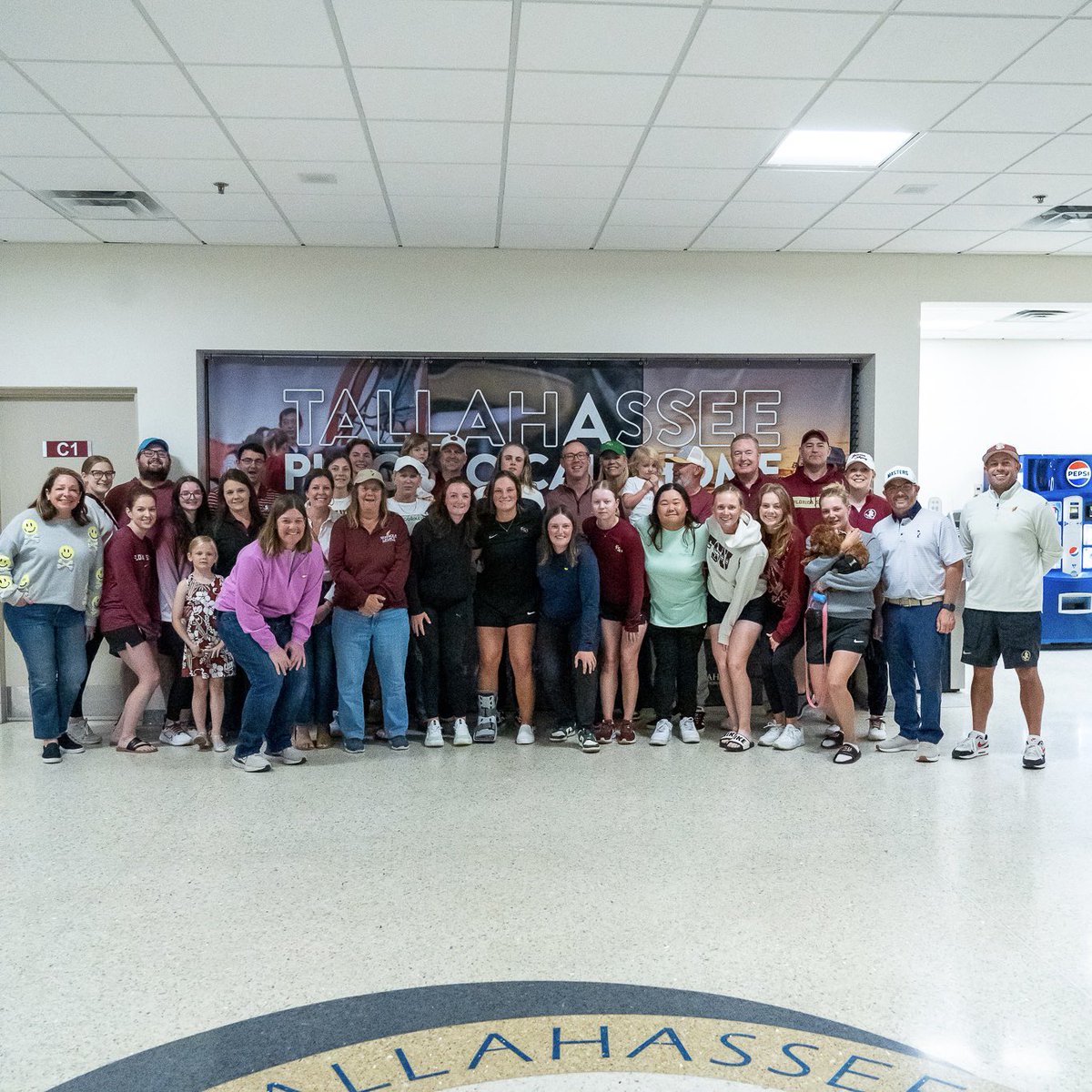 A warm Tallahassee welcome home for our champion😊 #OneTribe | #GoNoles