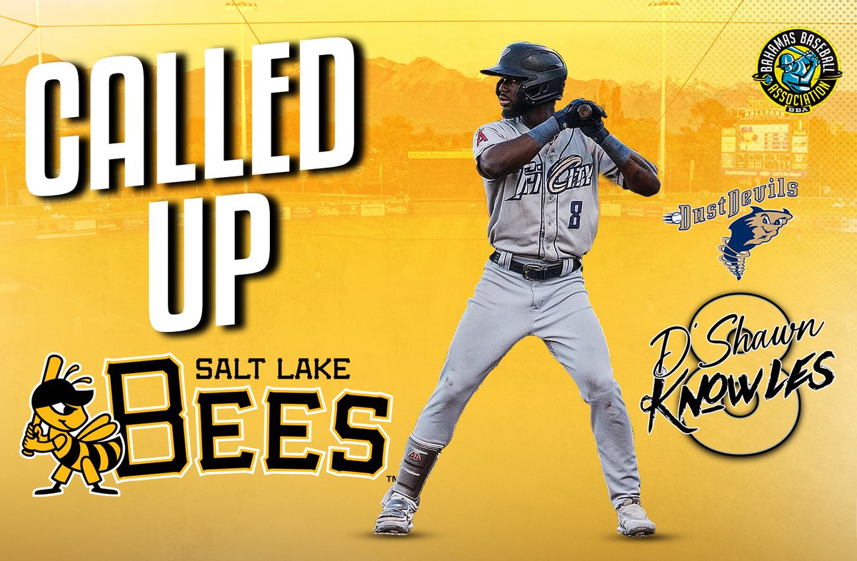 🇧🇸⚾️ D’Shawn Knowles has been called up to the AAA <a href="/SaltLakeBees/">Salt Lake Bees</a> #242totheworld🌎🇧🇸