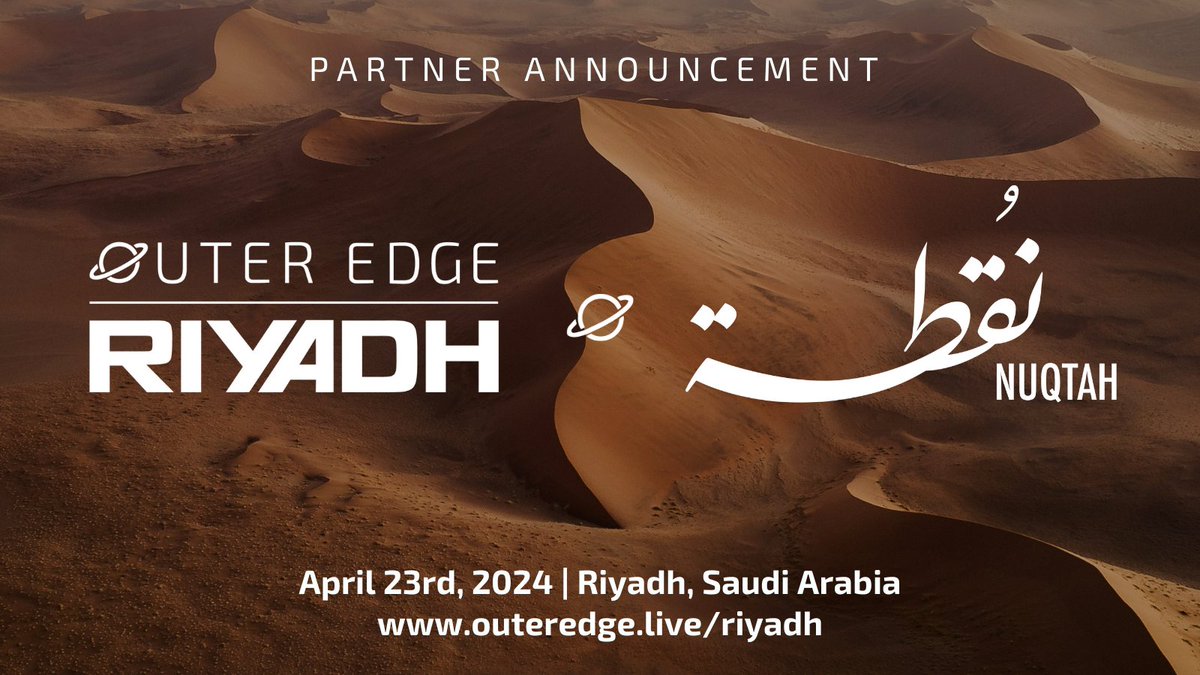 💡<a href="/EdgeofCo/">Edge of Company</a> partners with <a href="/Its_Nuqtah/">Nuqtah</a> for Outer Edge—Riyadh, the pinnacle of web3 innovation! ✨ Co-founded by <a href="/salwaradwi_/">Salwa Radwi</a> and <a href="/WajdBadawi/">Wajd</a>, <a href="/Its_Nuqtah/">Nuqtah</a> combines societal insights with startup &amp; government experience for impactful collaborations. #Web3Marketing #Riyadh #OuterEdge