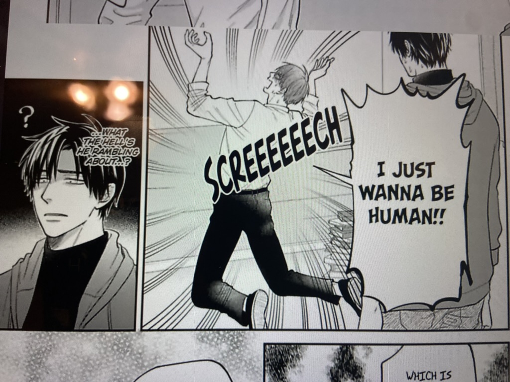 this is reminding me of me walking in on my friend that had just woken up from a very short nap after staying up for two nights to write a paper