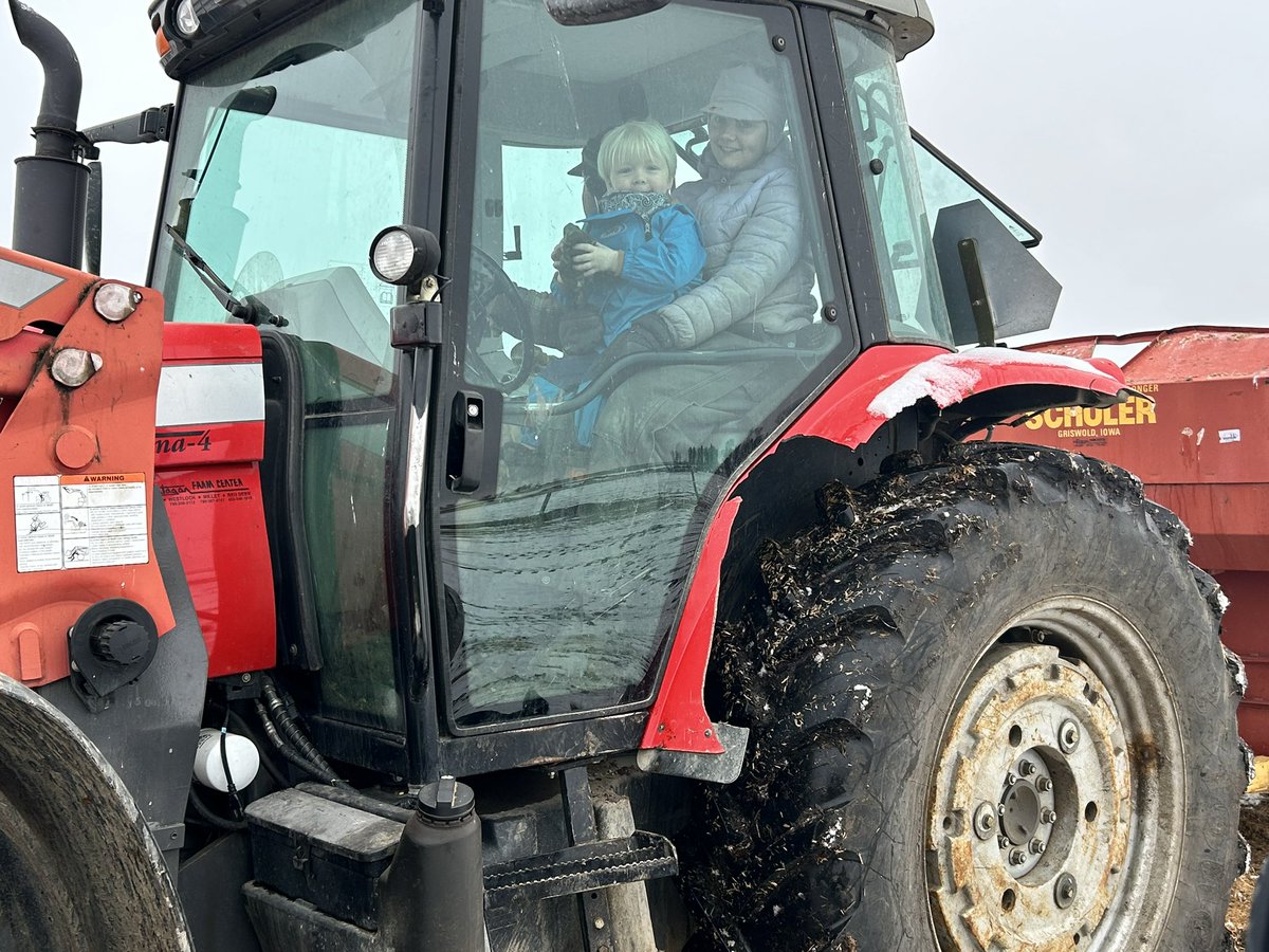 Good day for little farmers. He is a pretty happy cowboy! Thanks Uncle!