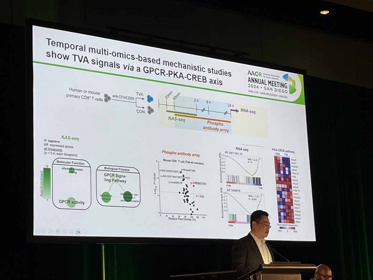 Jing Chen, PhD (@JingChe42826694) gave a fantastic talk at AACR Cancer Immunology working group showing the role of dietary TVA in enhancing the anti-tumor immunity. @UCCancerCenter @UChicagoCCB @UChiChemistry