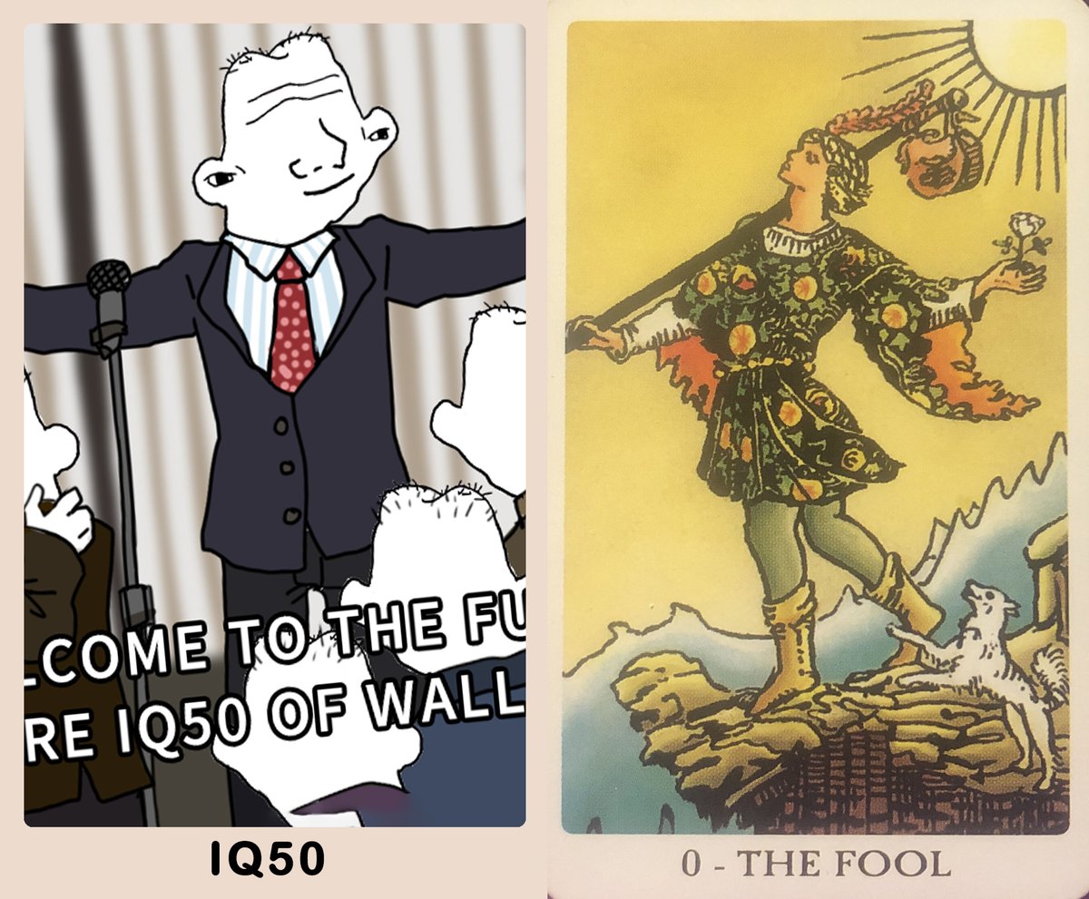 IQ50BeRich's tweet photo. "The Fool" is all about embracing the unknown with an open heart and a sense of adventure, the first card of Tarot.   #IQ50 https://t.co/H2oEZdMxFp