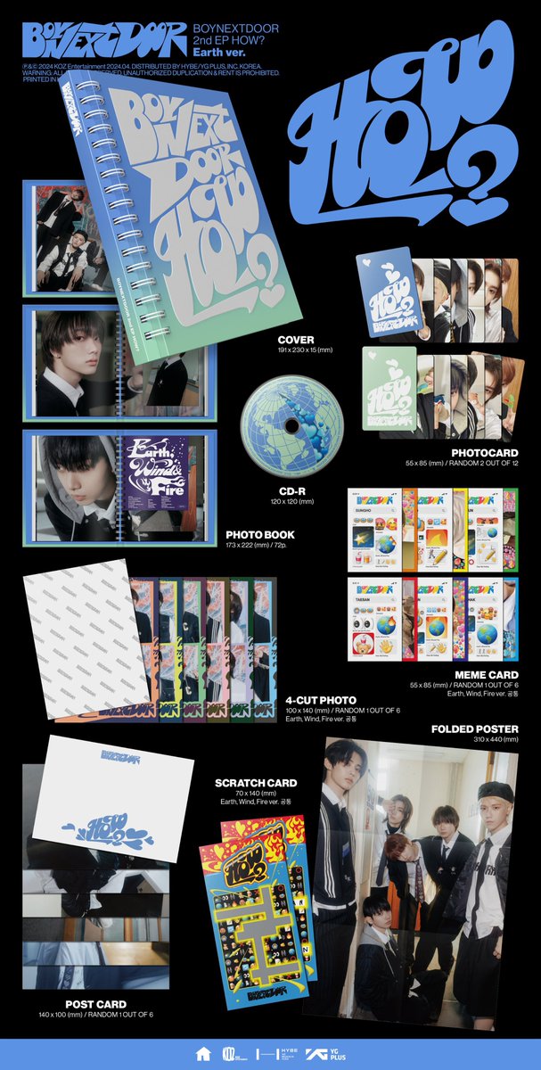 最終値下げ⭐︎WHO! BOYNEXTDOOR新品未開封セット BOYNEXTDOOR 2nd EP [HOW?] 🌟アルバム詳細公開！！ 🎁各店舗特典