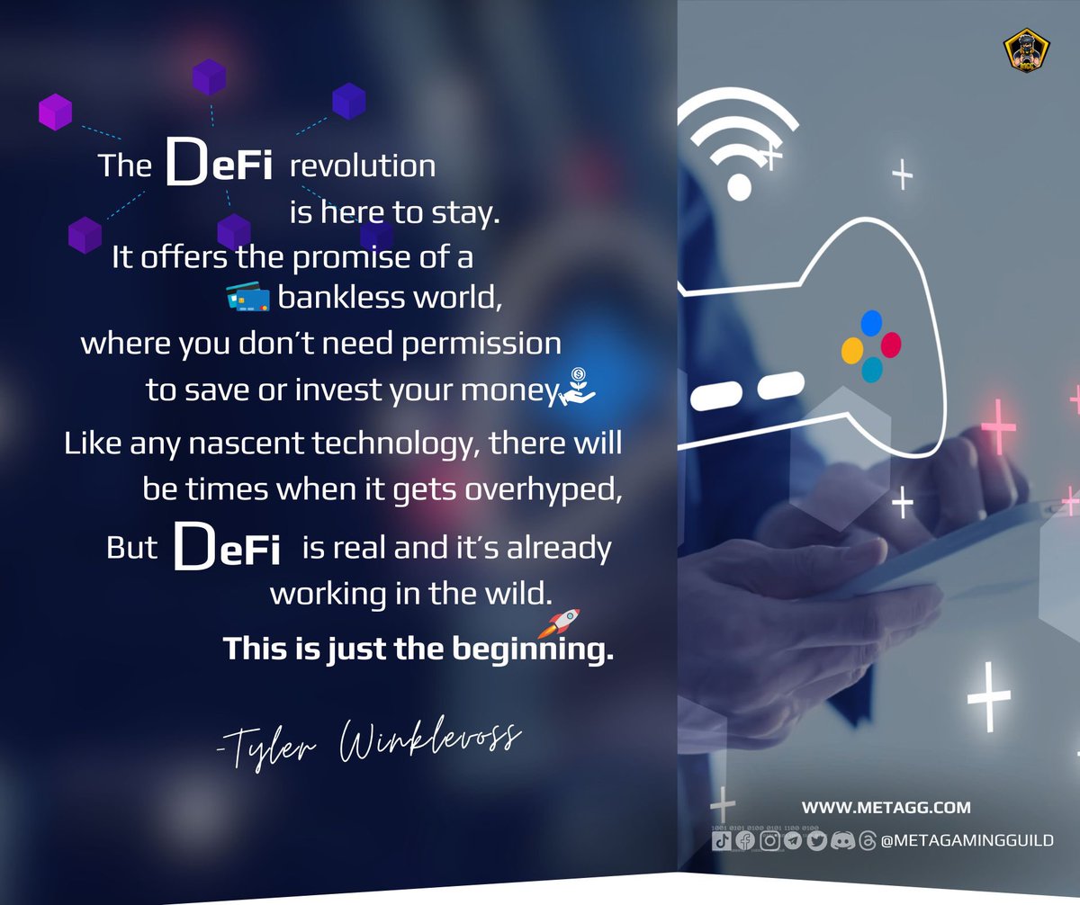 ✨ Fuel your week with MGG crypto quotes. Gain insights and stay inspired!  Here is a quote from Tyler Winklevoss ⬇️ #crypto #cryptocurrency  #CryptoQuotes #DeFi #security #Blockchain