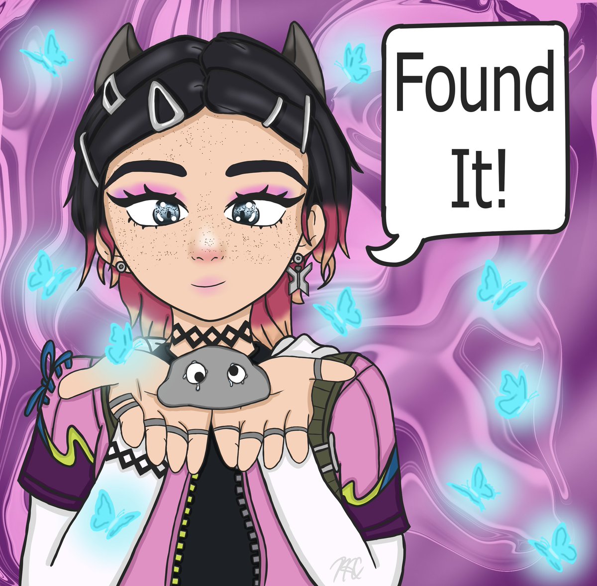 HayleyRocks5's tweet photo. "Ah shite, I lost my pet rock!"
Clove found their pet rock!
I've had so much fun playing them and learning their kit so I wanted to do a drawing! I've also decided to name their pet rock, Rocky!
#VALORANT #ValorantArt #Clove https://t.co/XLKAQ5H3wY