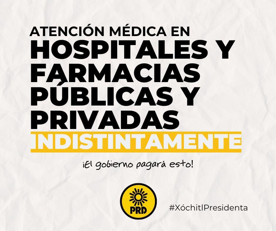 Queremos que puedas atenderte en todo el país. Recibir atención médica no tiene que ser un privilegio para quien pueda costearlo.

¡La salud es para todxs! 

#XóchitlPresidenta