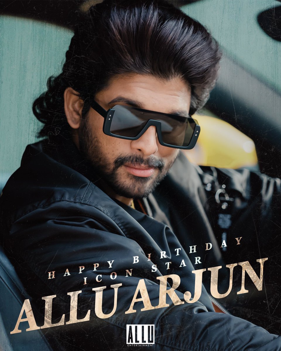 Warmest birthday wishes to our Dearest ICON STAR @alluarjun garu! Your passion for cinema shines through in every performance. Here’s to another year of setting the screen on fire! 🔥 #HappyBirthdayAlluArjun