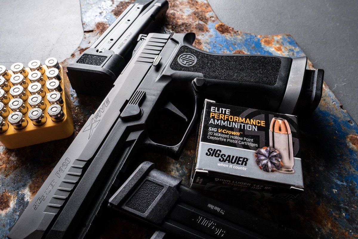 Keep your defense strong with SIG V-Crown rounds. Engineered for precision, our ammunition provides maximum weight retention and optimal expansion for reliable stopping power. Stay protected, choose SIG V-Crown.