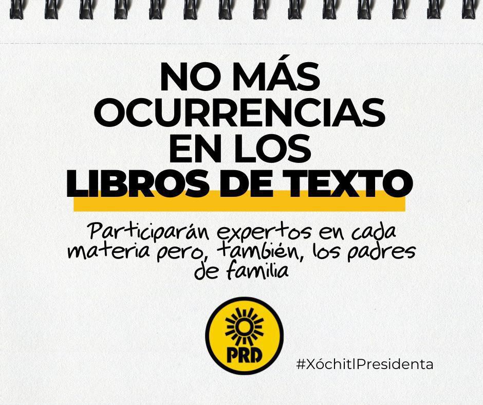No olvides que MORENA hizo un “plan de estudios” sin consultar a expertos o padres de familia.

Uno sin matemáticas y con errores ortográficos. Eso se acabó con el #PRD y <a href="/XochitlGalvez/">Xóchitl Gálvez Ruiz</a>. #xóchitlpresidenta