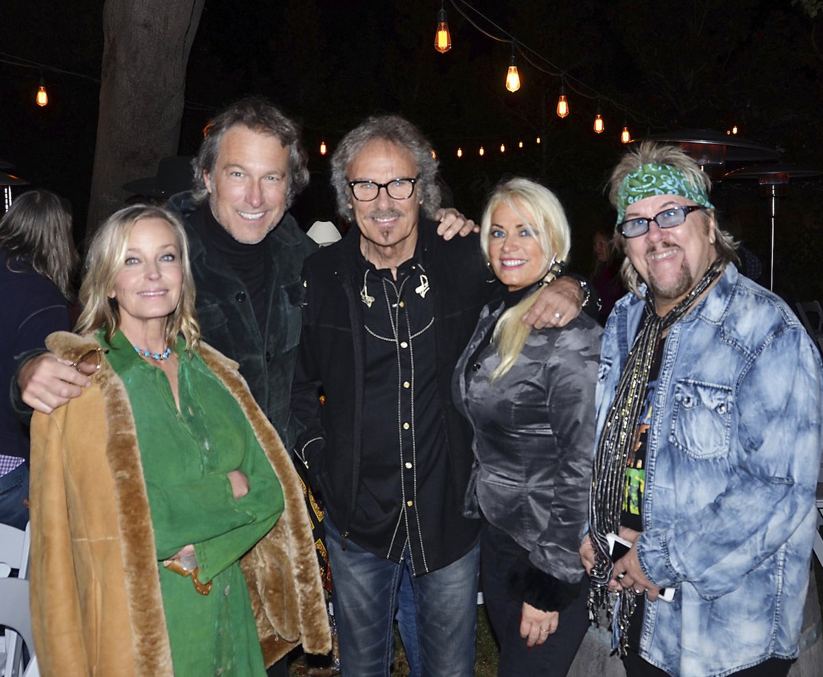 A friend of mine sent me this picture from the Montecito Journal. It is from Alan Parsons Birthday party! #BoDerek #johncorbitt #davejenkins #jaimekyleofficial #pablocruise #davidpack