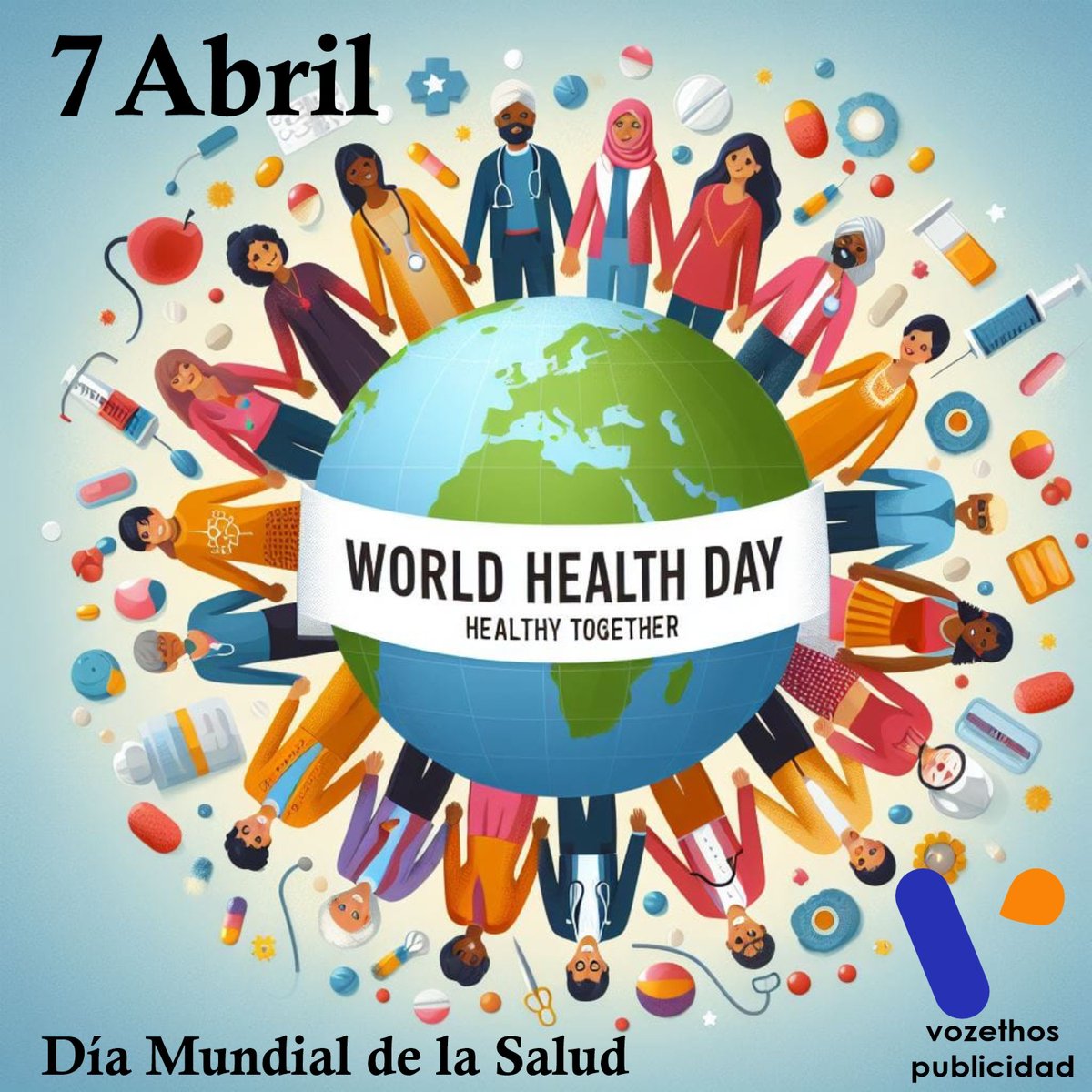 7 de abril es el día mundial de la salud #worldheartday #diamundialdelasalud #salud #healthy @vozethos