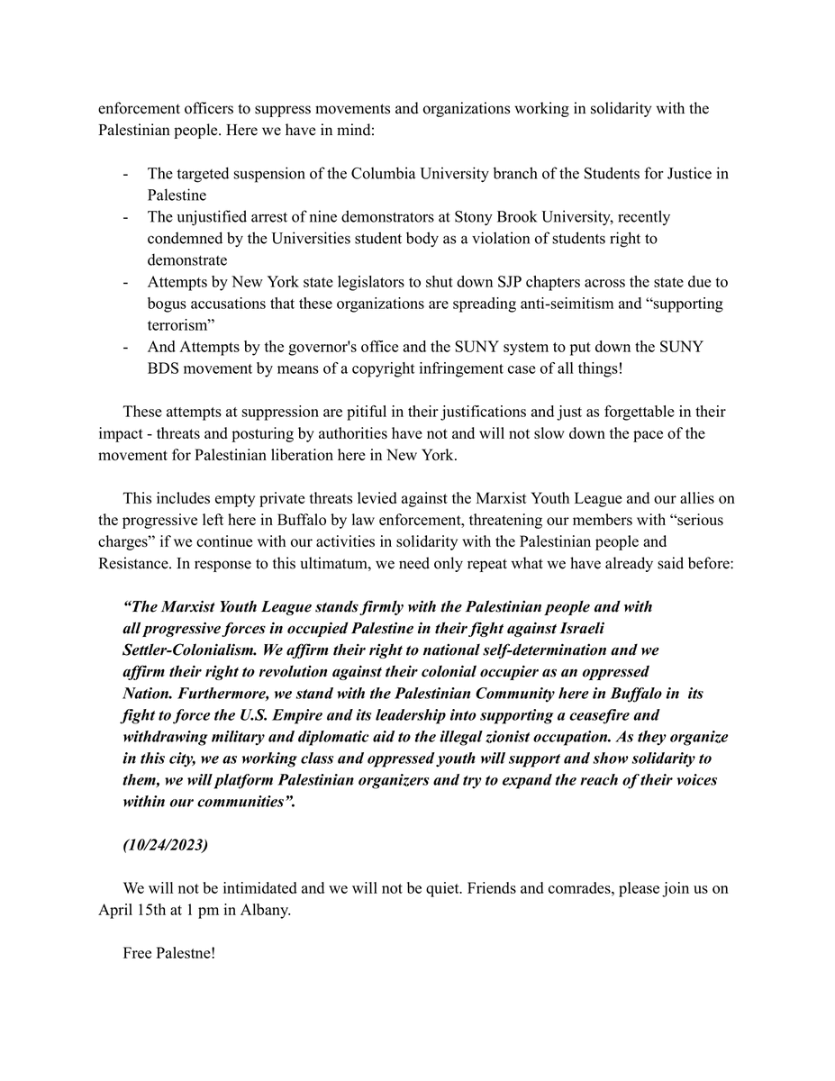 MrxistYthLeague's tweet photo. University at Buffalo Funds Genocide: students demand immediate divestment from illegal Zionist occupation !

#Buffalo #universityatbuffalo #suny #canisius #buffstate #ecc #eriecounty #erie #ny #sunybds
#freepalestine #endtheoccupationnow #smashtheuswarmachine #marxist #communist https://t.co/Q4x1zXmHZm