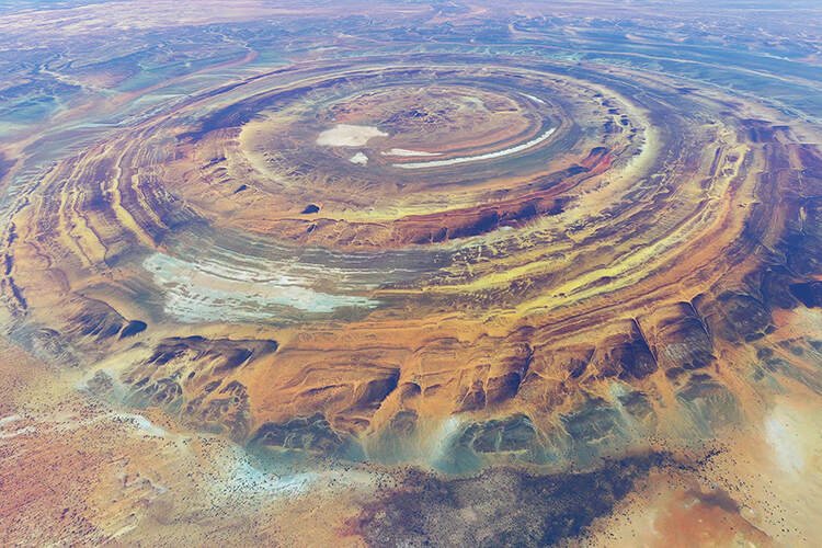 LastMenOnMars's tweet photo. @JamesLucasIT The Richat structure also know as the eye of Sahara is visible from space https://t.co/sQZQjc1FTj
