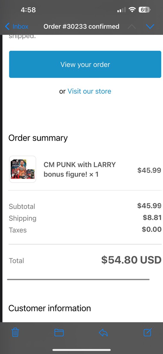 Took advantage of @TheZombieSailor opening the CM Punk back up this weekend! #heelsandfaces #WrestleMania