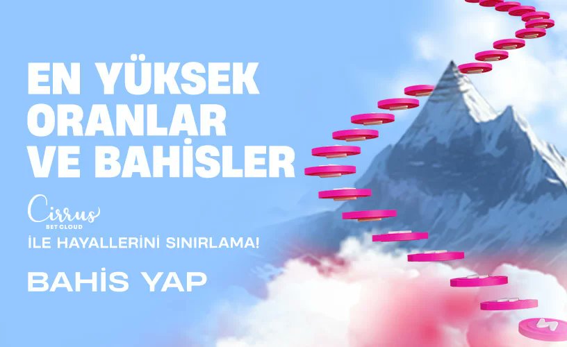 ✌ #VbetTr'de daha yüksek oranlar ve bahis miktarı limitleriyle oynayabilirsiniz. 

VBET, tüm sınırları zorlayan ve çığır açan Cirrus BetCloud'u sunar! 

✌ #Vbet , piyasadaki en yüksek bahis oranlarını ve bahis limitlerini sunuyor.

Detaylar👉 bit.ly/VbetTrGuncel