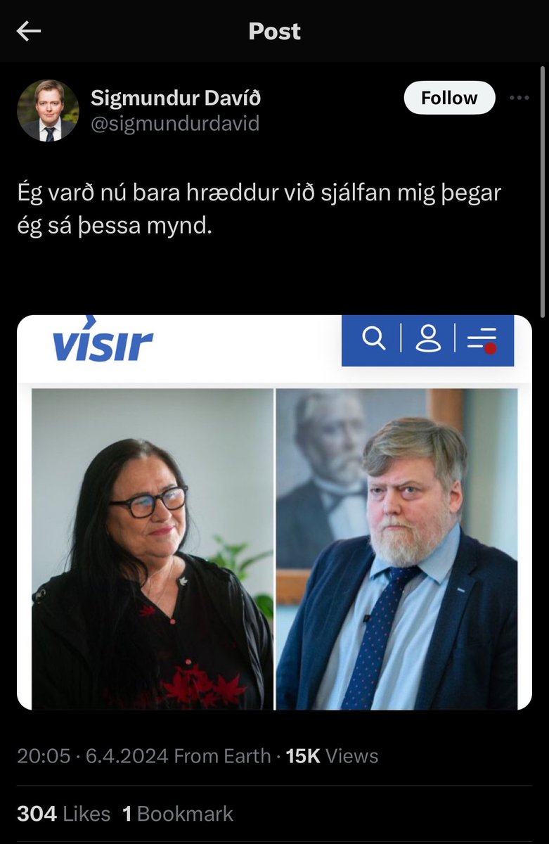 Sigmundur Davíð gæti fljótt orðið sannfærandi og mjög hress smáhrifavaldur ef hann gefst upp á pólitík.