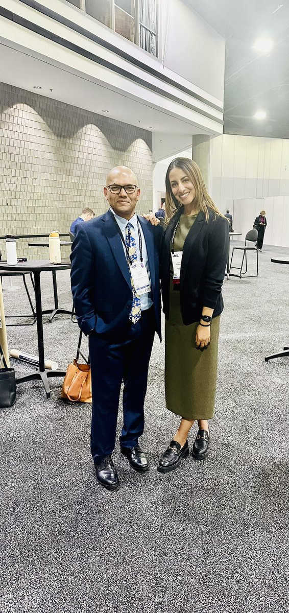 One of my fav encounters at every @ACCinTouch meeting. Always leave our convos feeling so inspired ☺️☺️ @SaurabhSDani #ACC2024 #ACC24 #ACCEarlyCareer