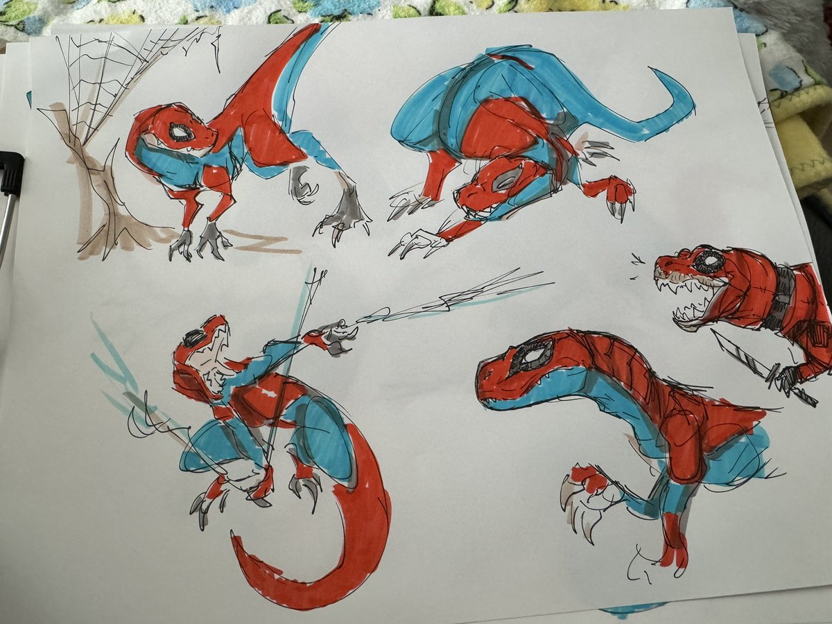 creativemechncs's tweet photo. Spider-Dinos!! And a RexPool mixed in there…
Sunday sketching while listening to church messages is such a good combo
#sketch #doodle #spiderman #dinosaur #spiderrex https://t.co/YUrSkc1WLm