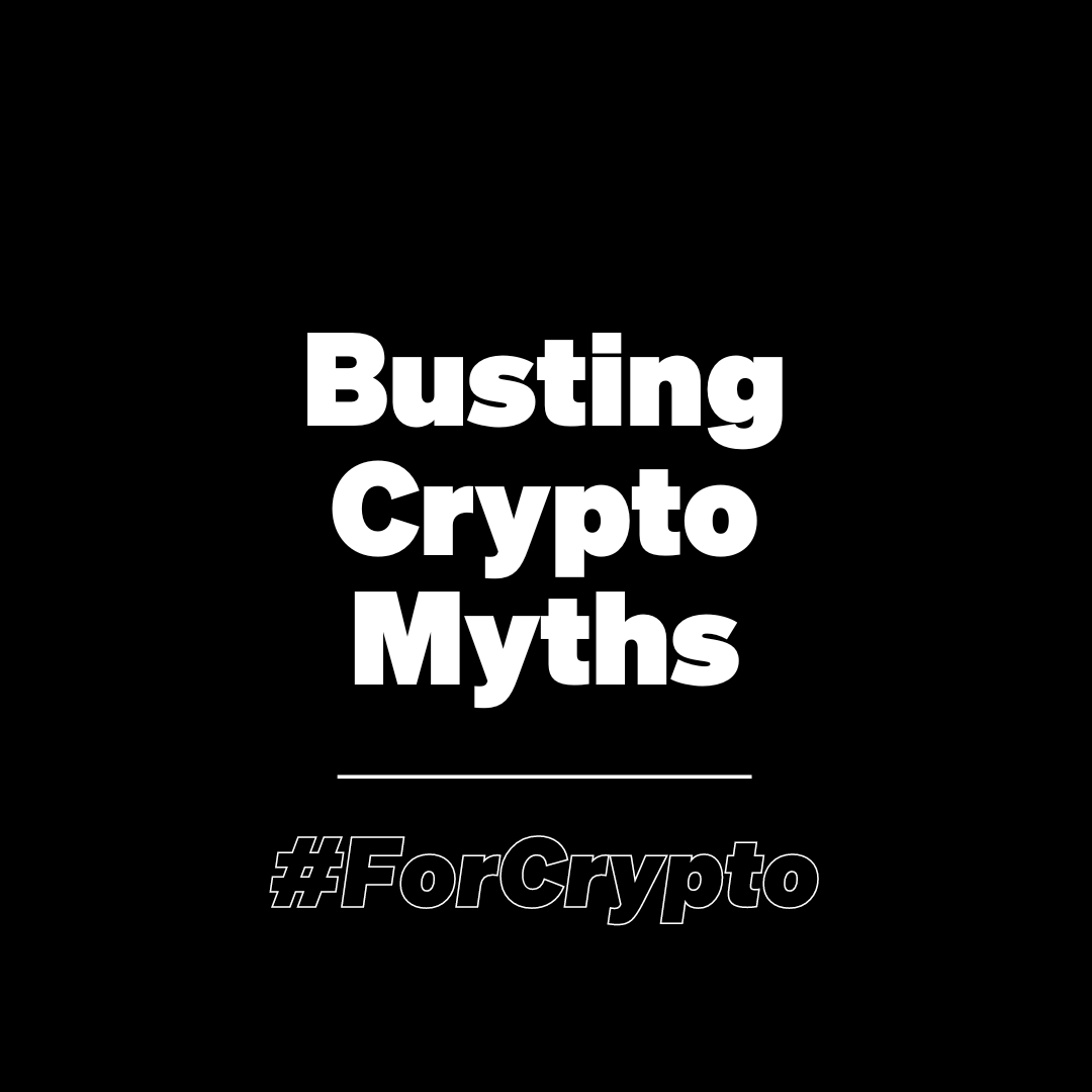 ❌ Myth: Cryptocurrency transactions are entirely anonymous. ✓ Reality: All  crypto transactions can be traced on the blockchain.