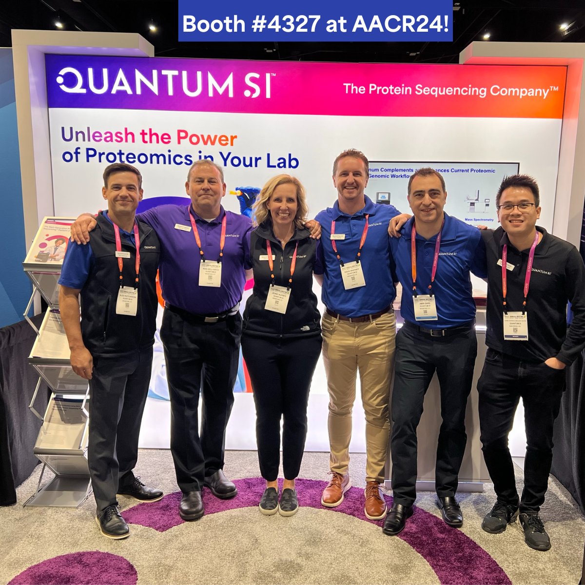 If you’re at #AACR24, Team #QSi is poised and ready to introduce you to the secrets of cancer hidden in protein sequences on Platinum®, our Next-Generation Protein Sequencer™. Look for us at booth #4327. quantum-si.com #CancerResearch #SanDiego #QuantumSi #proteomics