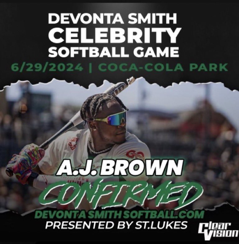 PHLEaglesNation's tweet photo. The Homerun Derby Champ from Year 1 @1kalwaysopen_ has returned to reclaim his title 💪⚾️

Follow @cvfanexp_ for all the latest updates on the 2024 DeVonta Smith Celebrity Softball game ‼️

📆 June 29
🏟️ Coca-Cola Park https://t.co/0ShW70ekxq