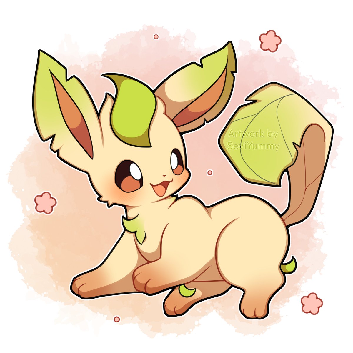 Chibi Leafeon! 🍃