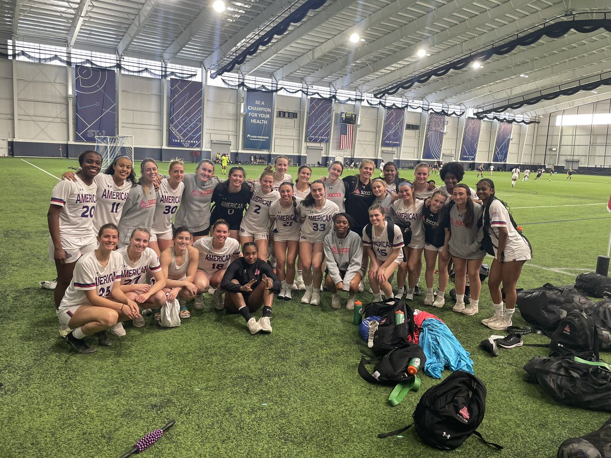 Spring Competition #3 ✅ Great games against William & Mary, Howard, and GW! Thanks to the St. James for hosting a great event. #BeAnEagle | #AUWSOC