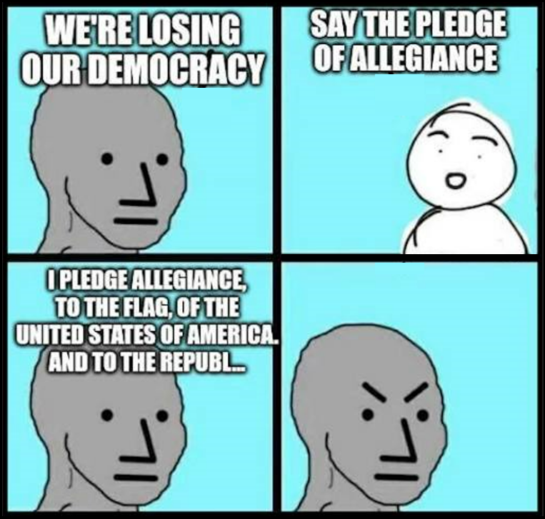 Do you ever get tired of having to explain why our country is a Republic and not a democracy? I know I do. What's moronic is that this has to keep being pointed out - mainly because our intentionally shitty schools don't teach people the truth. And that's because the truth…