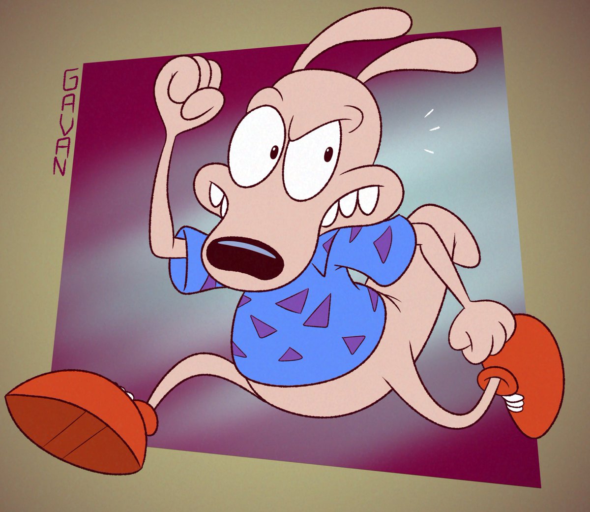 It always seems like Rocko's trying to get the day over with. 'Special' version linked in the post down below.
#RockosModernLife