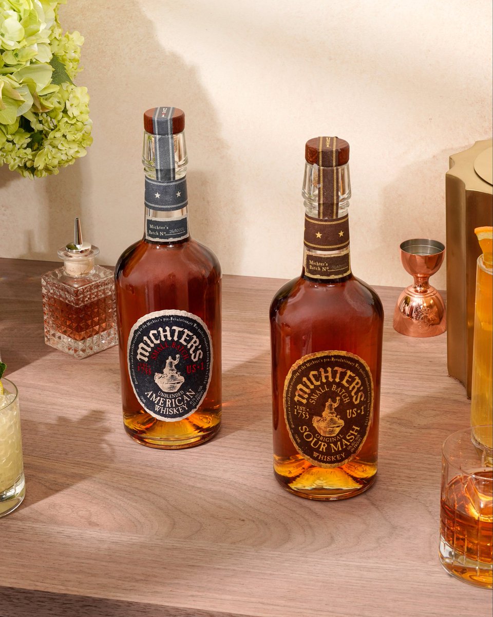 Whether you prefer them neat, on the rocks, or in a cocktail, Michter's US*1 Sour Mash and US*1 American Whiskeys are the perfect choice to enhance any evening.
