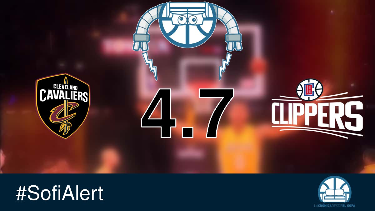 SofiAlertBot's tweet photo. 🤖 #SofiAlert 
📅 07-04-2024 
Cleveland Cavaliers - LA Clippers 
🛋 4.7/5 Sofis https://t.co/ZYnCBrCfEv