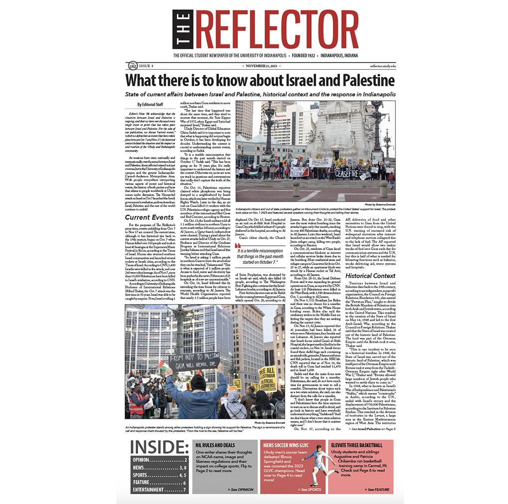 Congratulations to <a href="/ReflectorUIndy/">The Reflector</a> for receiving DII Newspaper of the Year second place honors at the 2024 @icpaconnect awards ceremony <a href="/IUBloomington/">IU Bloomington</a>. Keep up the great work! #icpaconnect
<a href="/uindy/">University of Indianapolis</a>