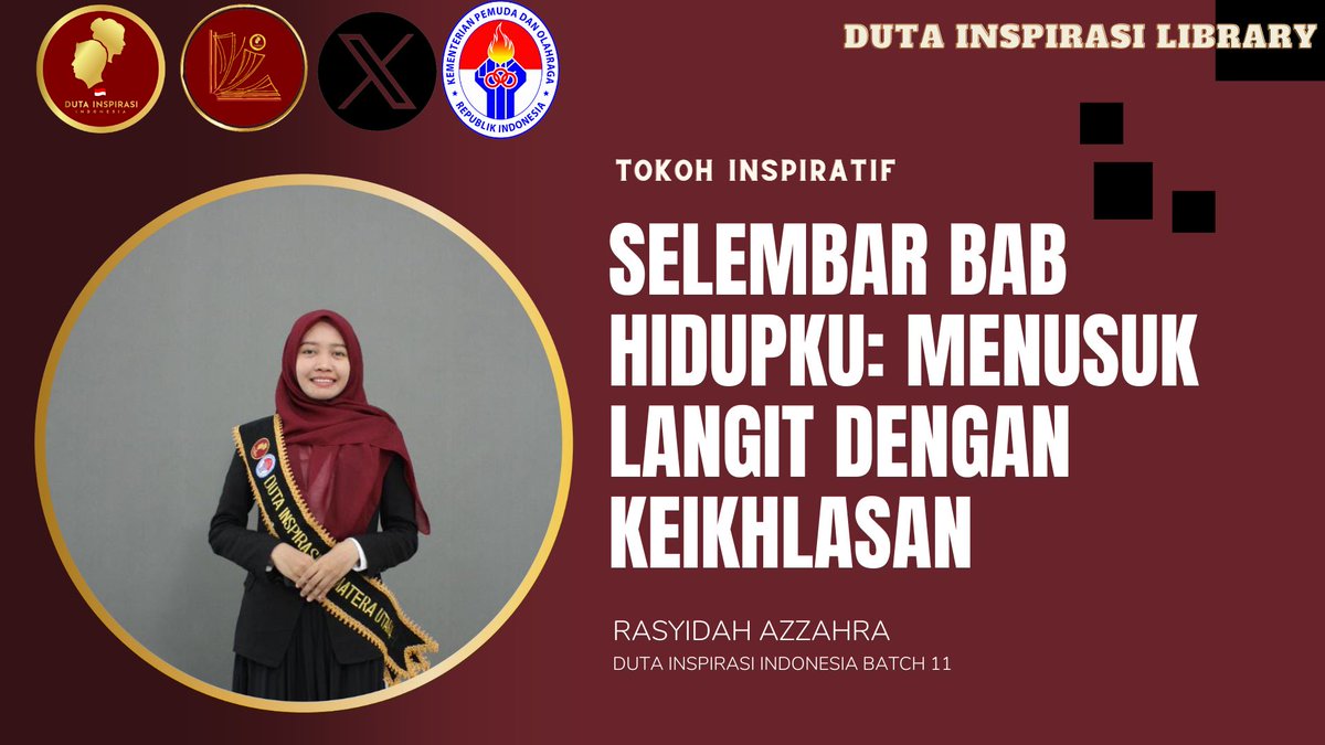 DiLiTweet's tweet image. [ Kisah Inspiratif | Rasyidah Azzahra ]

Selembar bab hidupku: menusuk langit dengan keikhlasan

Perempuan yang selalu tersenyum kata beberapa orang. Kenalin, perempuan itu adalah Rasyidah Azzahra.

#sosok #inspiration #Motivation #MotivationalQuotes #tokohinspiratif #inspiratif