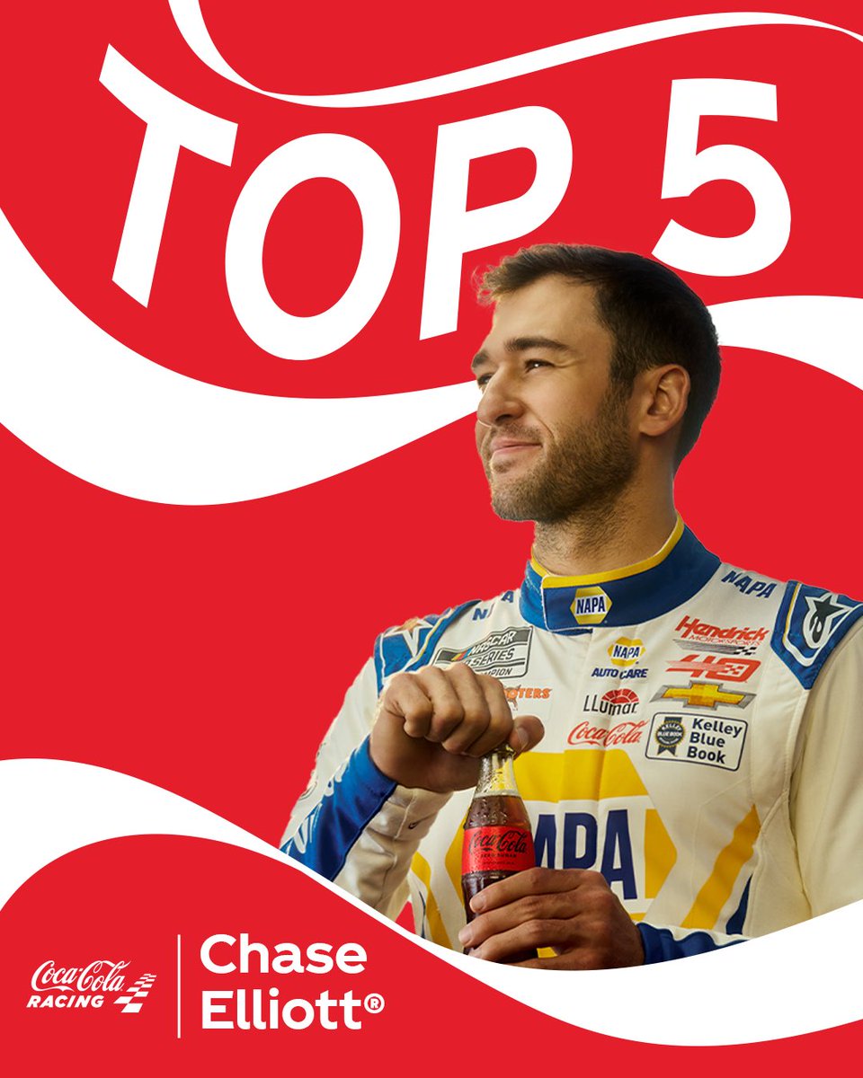 What a race for Chase! Cheers to a P3 finish for @chaseelliott 🥤🥤