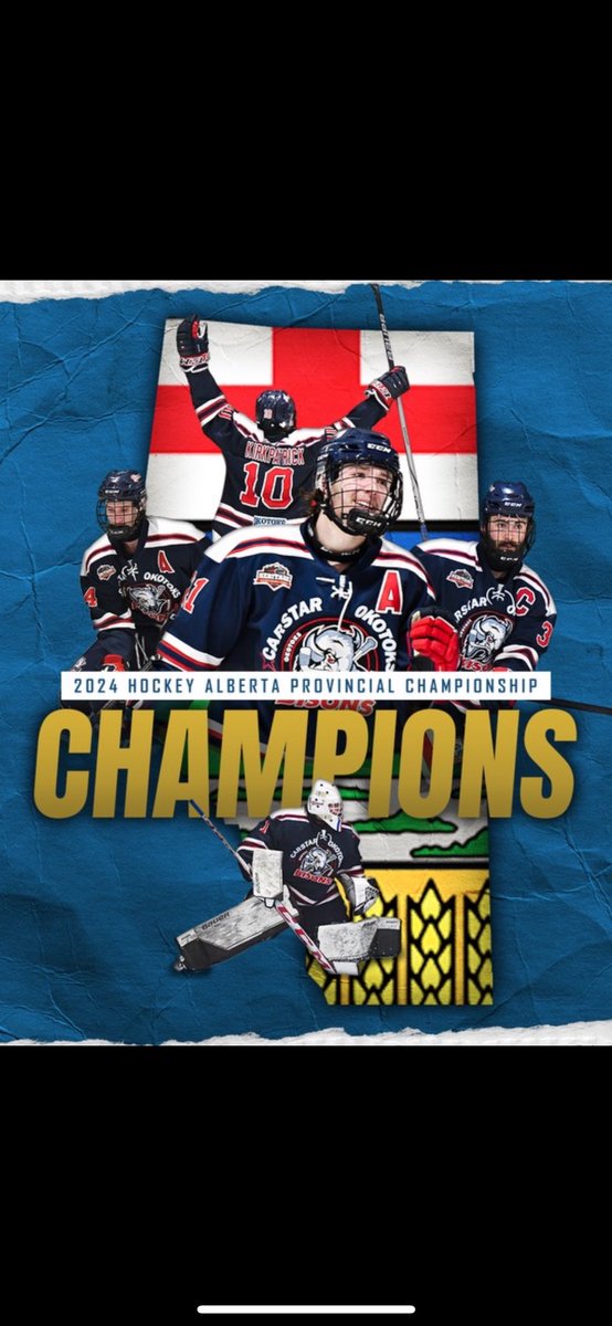 YOUR CARSTAR OKOTOKS BISONS ARE 2024 JR B PROVINCIAL CHAMPIONS!! #Bisonswagon
