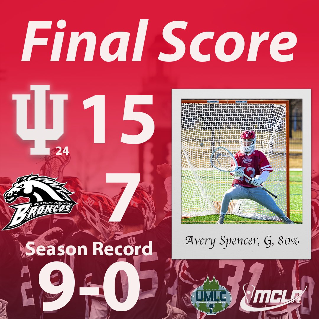 Perfect at home! Hoosiers move on to 9-0 as we roll past Western Michigan on senior night!!