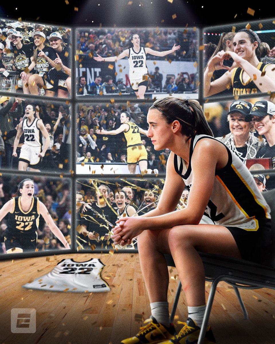 SportsCenter's tweet image. CHANGED HISTORY.

What a collegiate career for Caitlin Clark 🔥