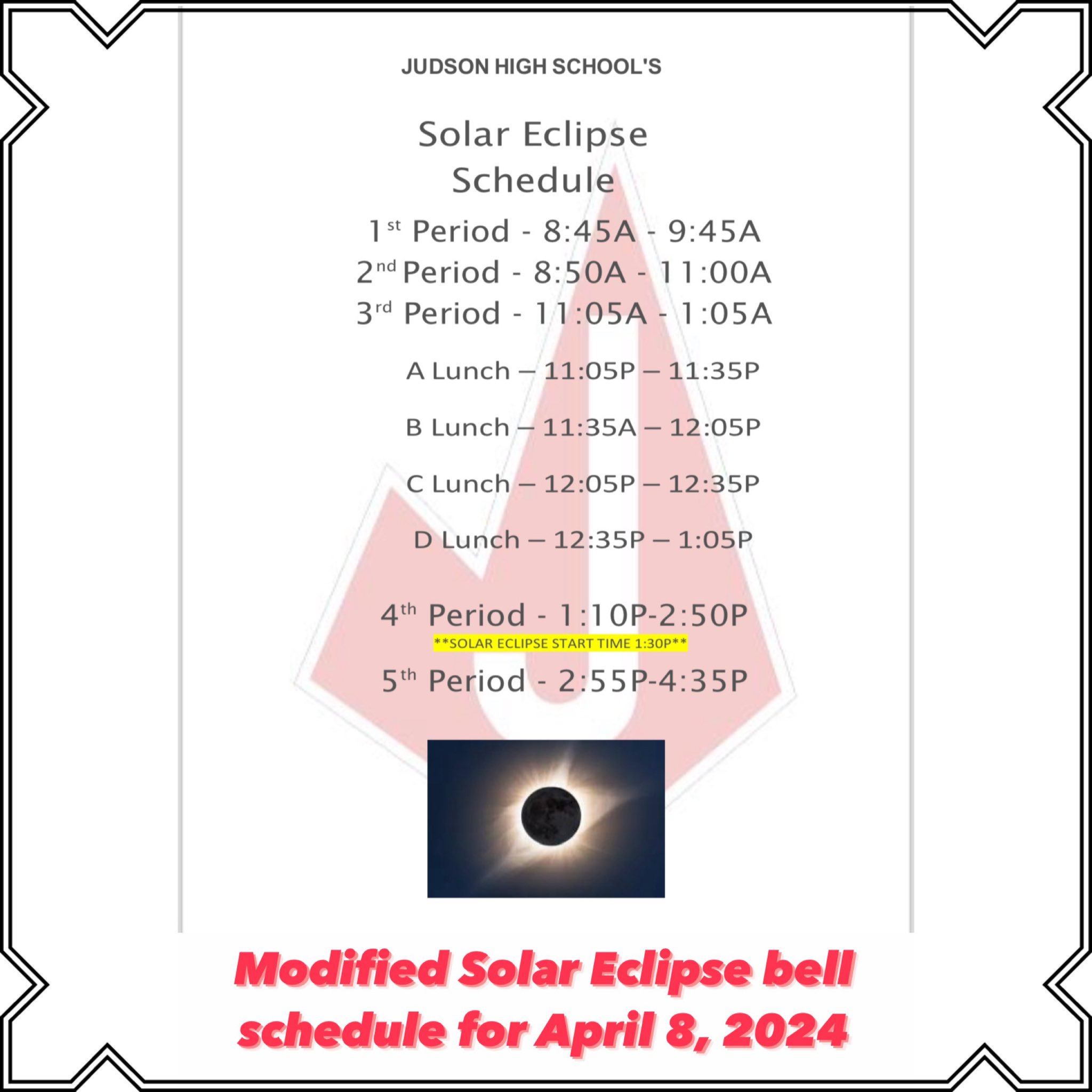 Judson high school hours sales