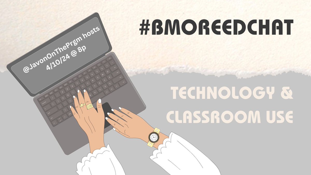 #BmoreEdChat returns this Wednesday (4/10) at 8p with host @JavonOnThePrgm to talk to us about 'Technology & Classroom Use'! Join us, learn, grow! @ImpactGreater @justincholbrook @jamillafort @soupman39 @MsBruceEdu7 @RaekwonSWalker @PrincipalShepp @JevonsLiu @lindaschultzie