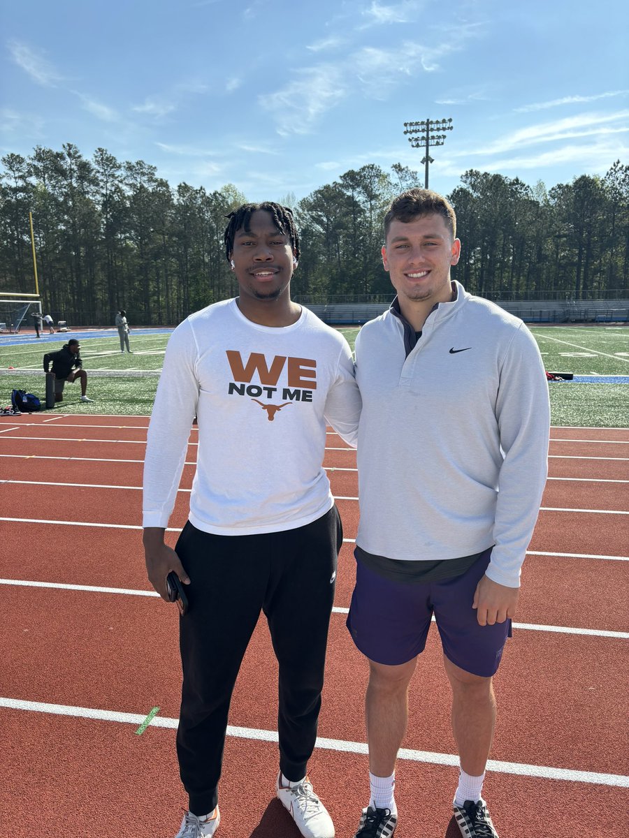 It was good seeing these 2 Sharks. I was blessed to be able to coach these dudes in high school, WR @ElamarDaGreat (Manatee HS) and Braxton Plunk (Plant City HS).