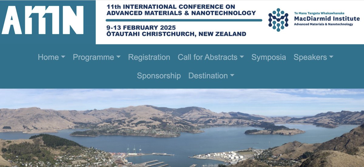 Join us in February 2025 here in NZ to hear @NobelPrize laureate Moungi Bawendi from @MIT, Róisín Owens from @Cambridge_Uni, Beatriz Roldán Cuenya from @fritzhab and more! Registration opens today #amn11 #science #materials #nanotechnology #quantumdots confer.eventsair.com/amn11/registra…