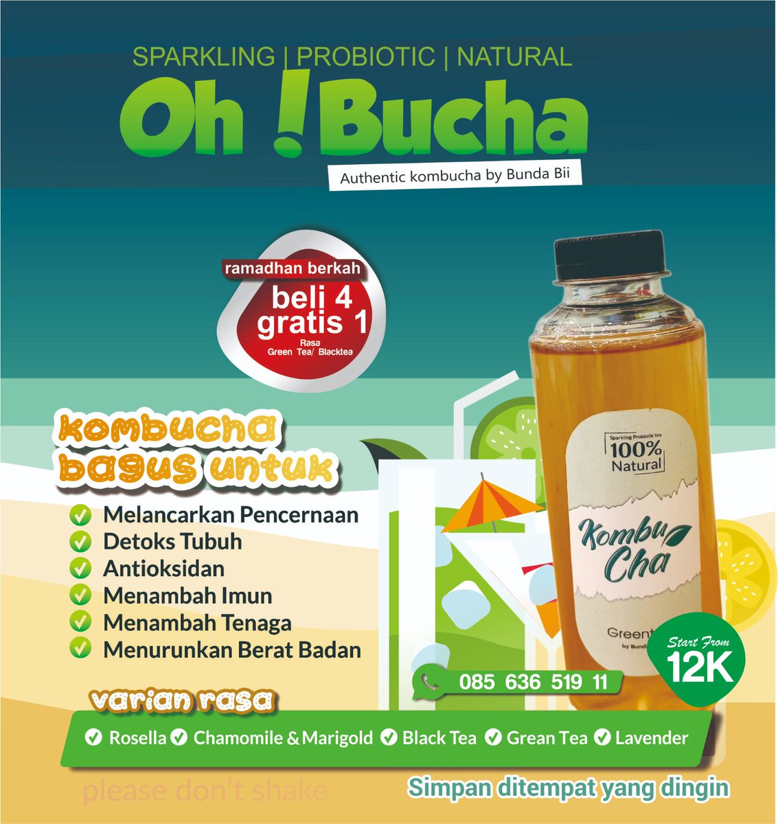 Bolo, nggo buko engko sore #kombucha #kombuchaponorogo #promo