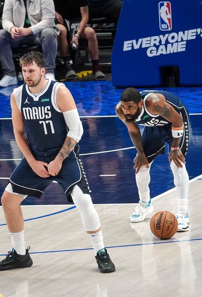 KYRIE IRVING TODAY: 48 PTS, 7 REB, 2 AST, 60% FG LUKA DONCIC TODAY: 37 PTS, 9 REB, 12 AST, 57% FG 🔥🔥🔥🔥