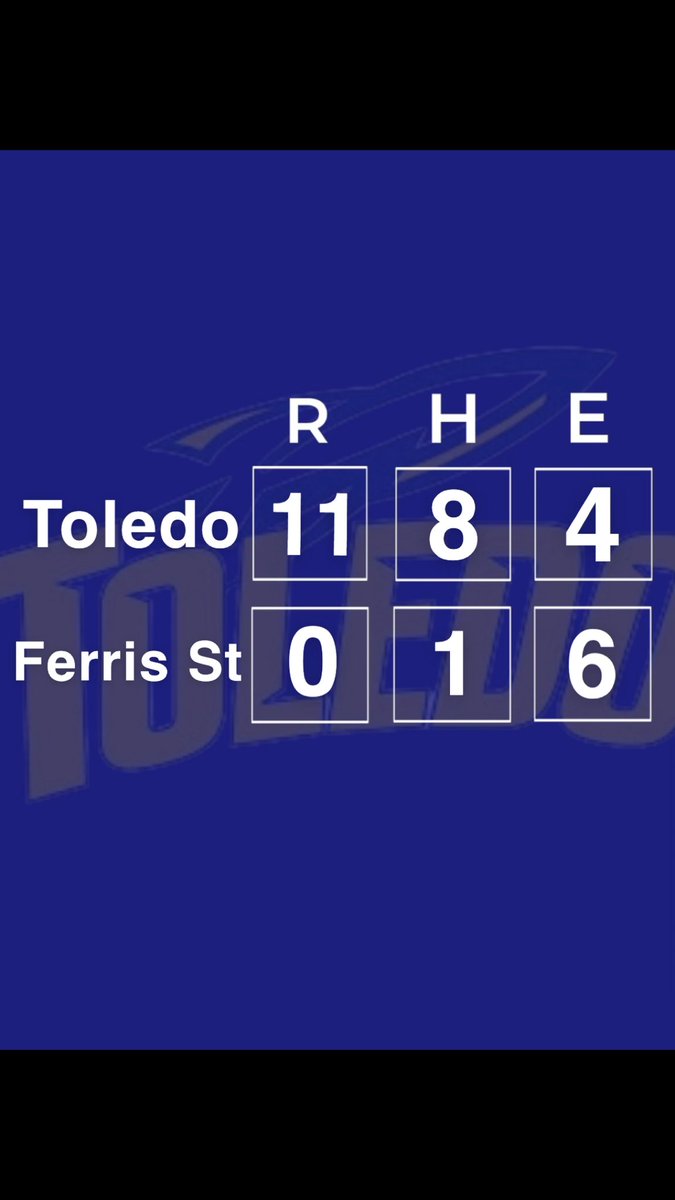 UTBCDII's tweet image. ‼️Series Win ‼️

Your Rockets win the series vs. Ferris State. Below are the box scores from this weekend’s game. Rockets move to 7-12 (3-6) on the year! 

#TeamToledo